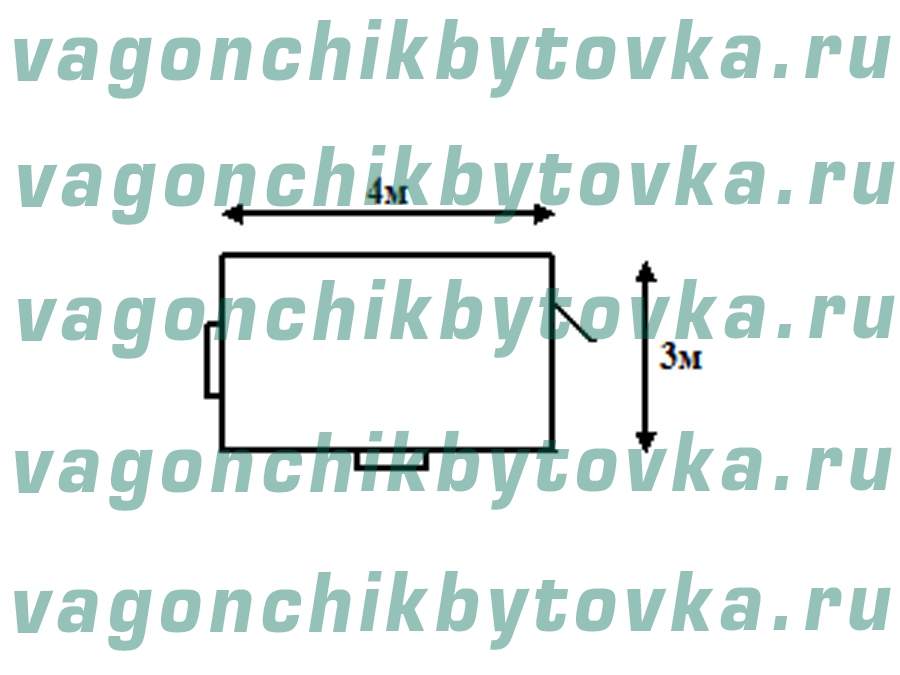 Негабаритный вагончик 4м*3м для жилья